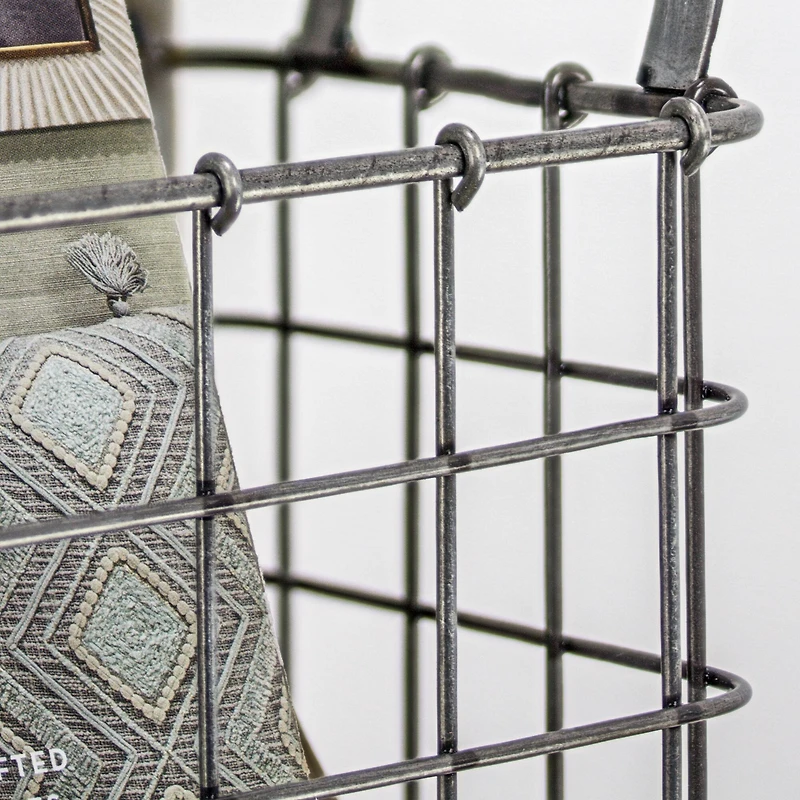 Rustic Metal Wired Mail & Wall Organizer