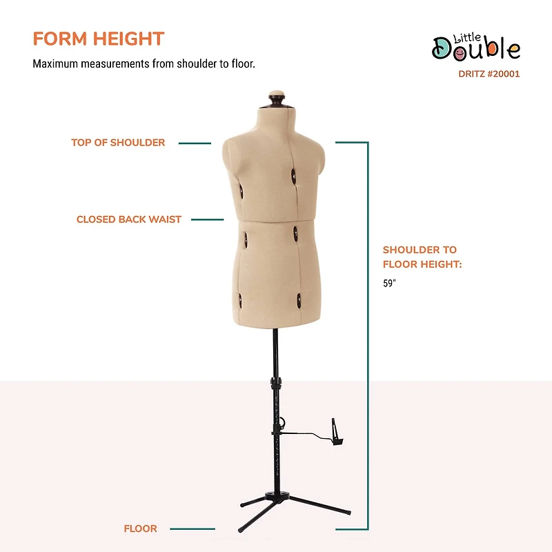 Dritz® Little Double Child Dress Form with Adjustable Tri-Pod Stand