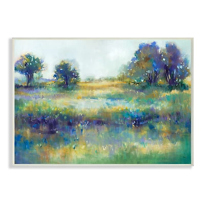 Stupell Industries Wetland Watercolor Landscape Painting Wall Plaque