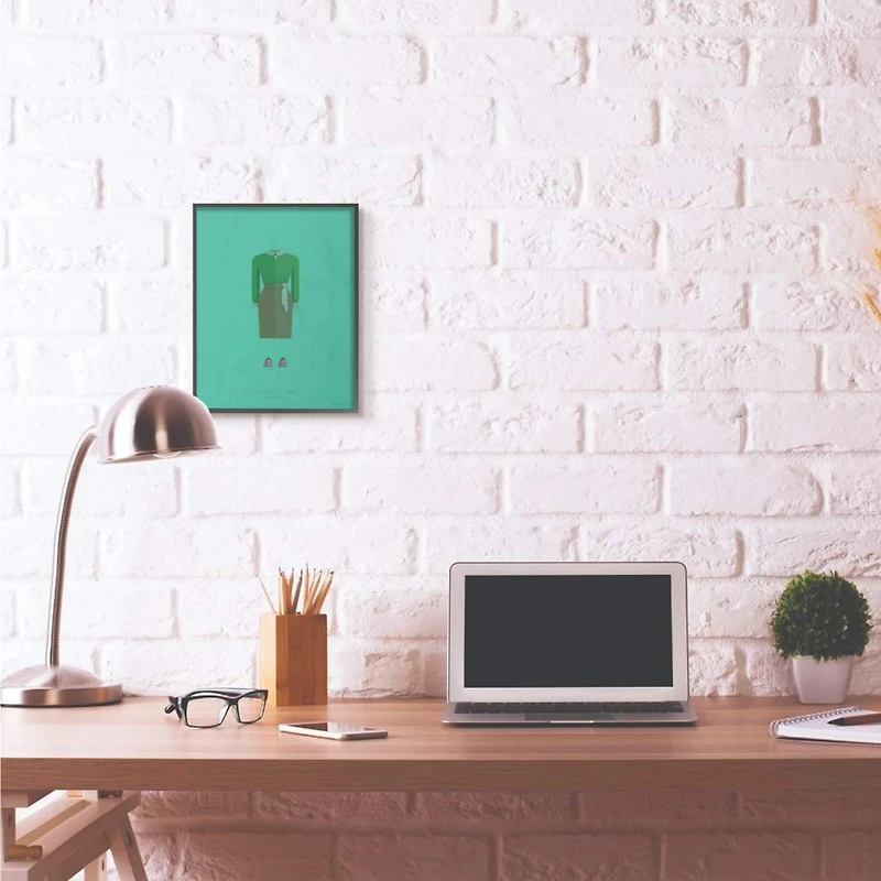 Stupell Industries Vertigo Fashion Design Black Framed Wall Art