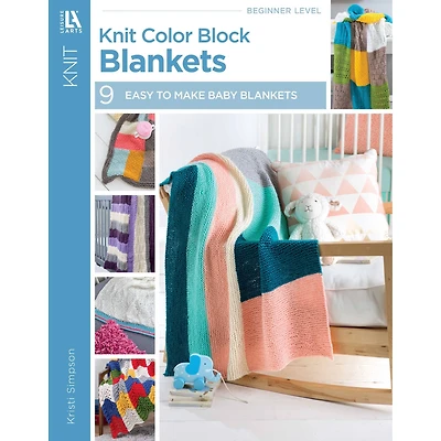 Leisure Arts® Knit Color Block Blankets Book