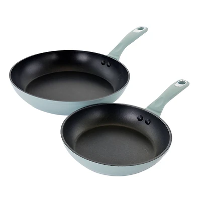 Oster Lynhurst 2-Piece Aluminum Nonstick Frying Pan Set