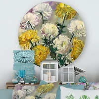 Designart - White and Golden Daisies