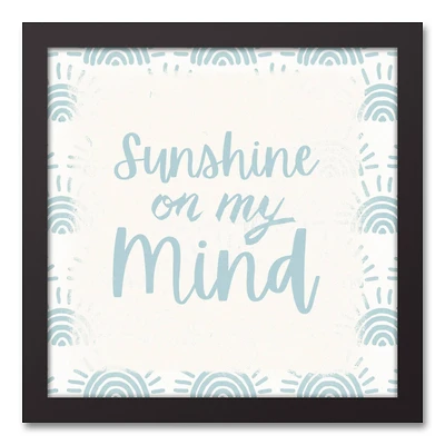 Sunshine On my Mind Black Framed Canvas