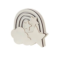 Rainbow Layered Wood Craft Kit by Creatology™