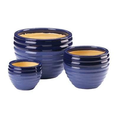Duo Blue Tone Planter Set