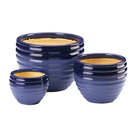 Duo Blue Tone Planter Set