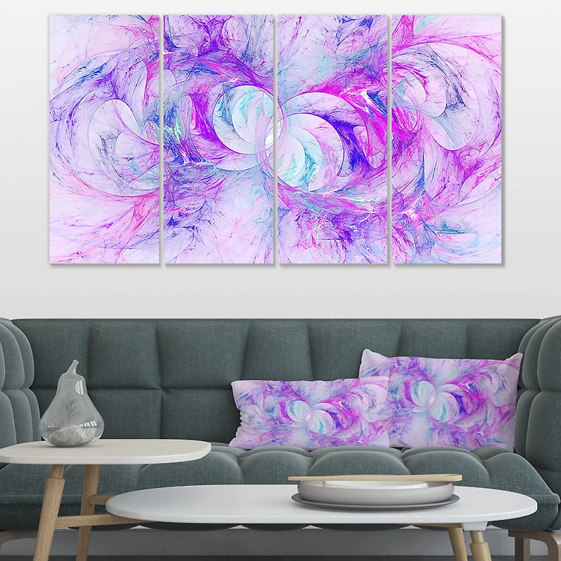 Designart - Light Purple Fractal Texture