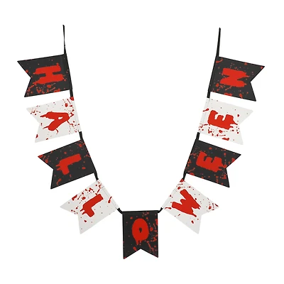 6ft. Red, White & Black Halloween Banner Garland by Ashland®