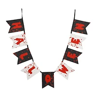6ft. Red, White & Black Halloween Banner Garland by Ashland®