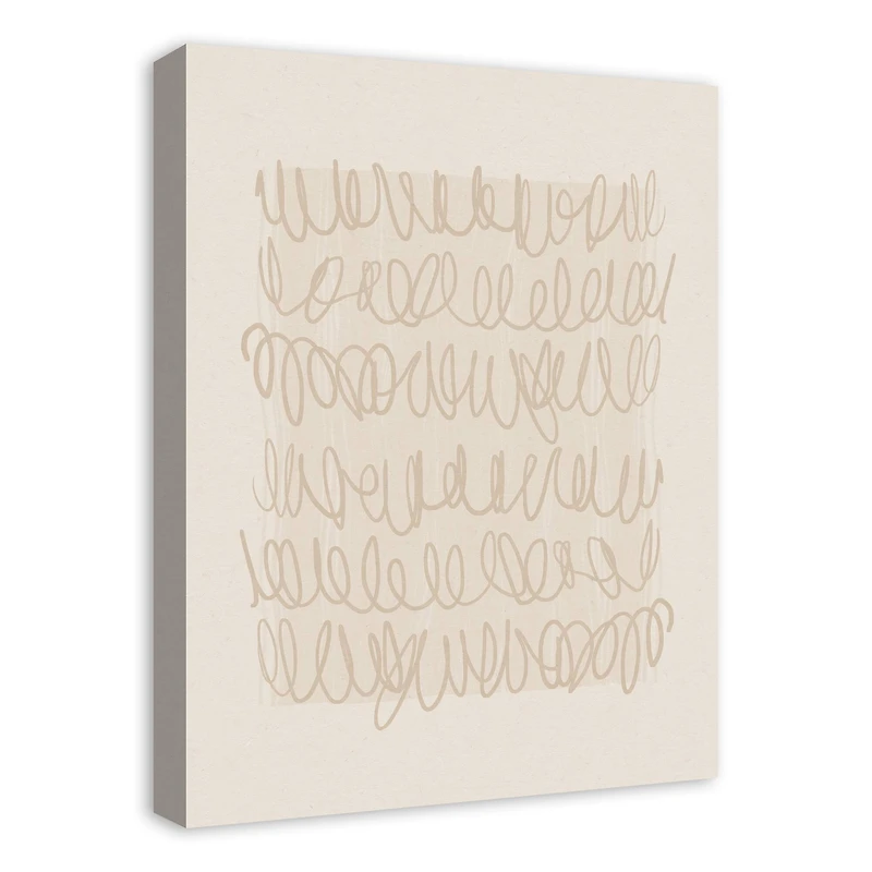 Subtle Scribble 18" x 24" Canvas Wall Art