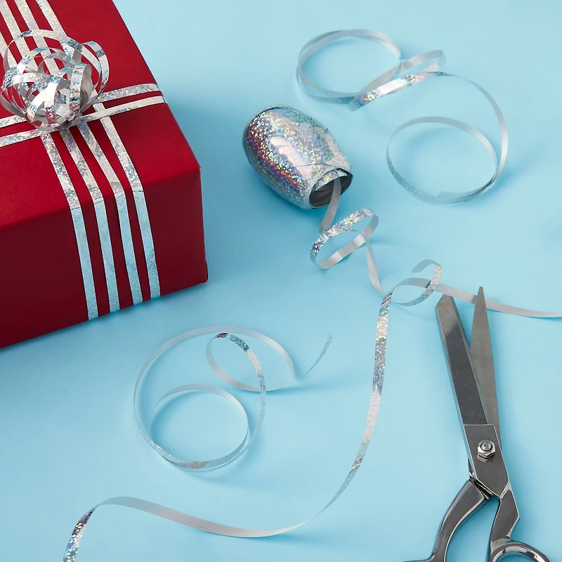 66ft. Holographic Silver Ribbon Keg By Celebrate It™