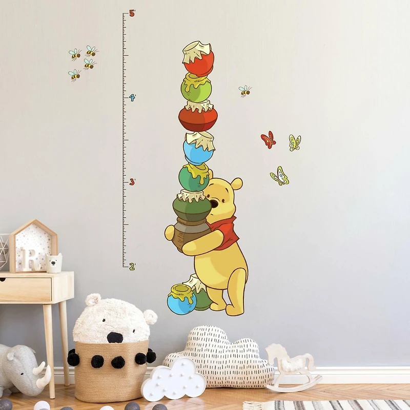 RoomMates Winnie the Pooh Peel & Stick Inches Growth Chart