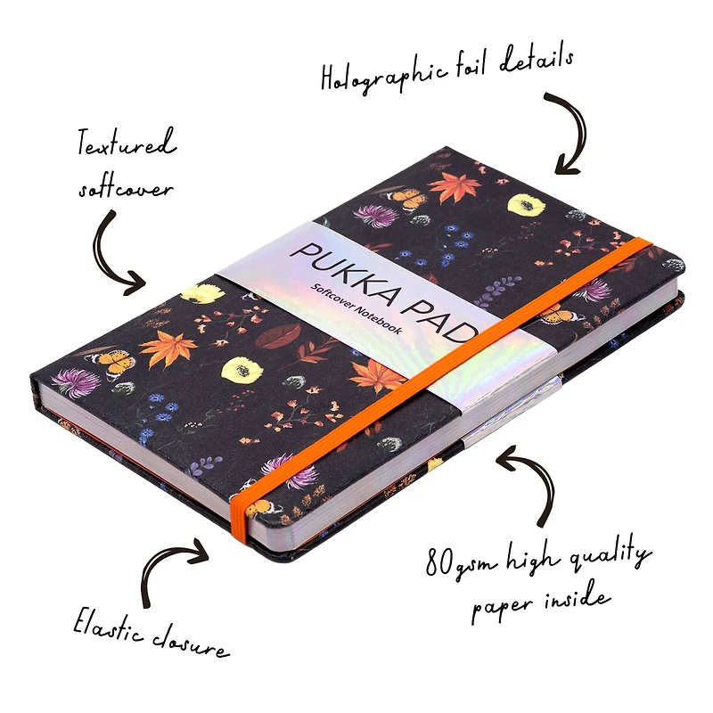 Pukka Pads Bloom Softcover Notebooks with Pocket