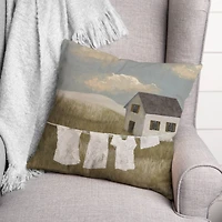 Calming Laundry 18" x 18" Indoor/Outdoor Pillow