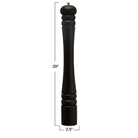 Hello Honey® Matte Black Modern Wood Salt & Pepper Mill