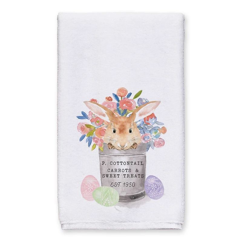 Cottontail Flowers Tea Towel - Set of 2
