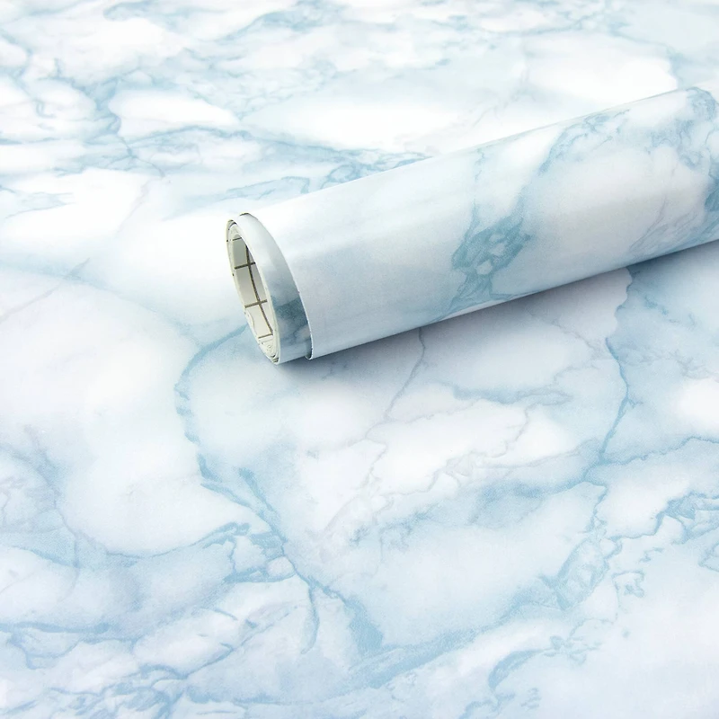 Brewster Carrara Blue Adhesive Film, 2ct.