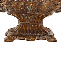 19" Gold Traditional Decorative Bowl Accent with Stand