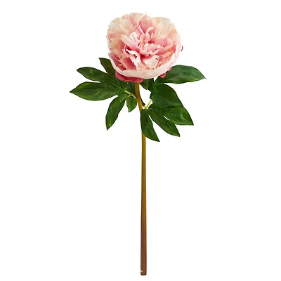 Light Pink Peony Artificial Flower Stem, 3ct.