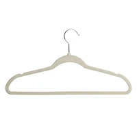 Honey Can Do Warm Gray Slim-Profile Non-Slip Velvet Hangers