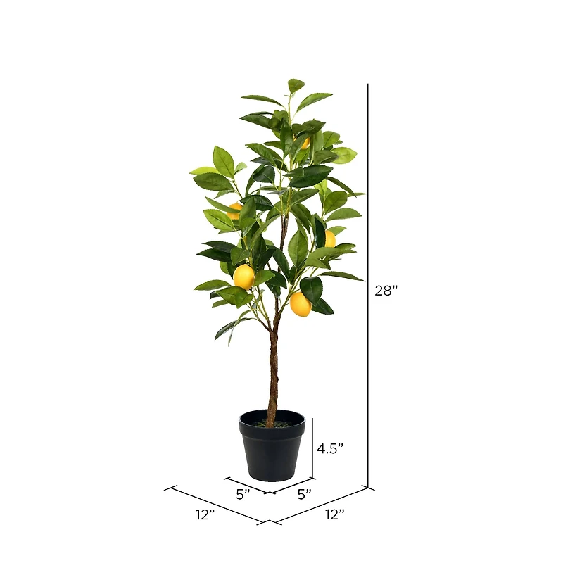 2.3ft. Potted Artificial Lemon Tree
