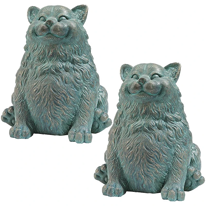 Design Toscano Phat Cat Statue, 2ct.