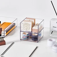 24 Pack: 4" x 4" Clear Stacking Storage Tray by Simply Tidy™