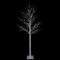 4ft. Pre-Lit White Birch Twig Artificial Christmas Tree, Warm White LED Lights