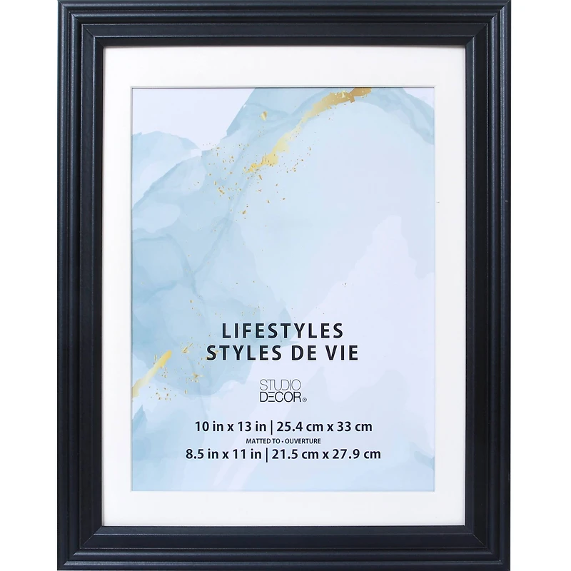 Lifestyles™ Black Frame With Mat by Studio Décor