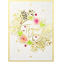 Spellbinders® Stylish Script Thank You & Happy Birthday Glimmer Hot Foil Plate Set
