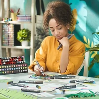 Arteza® EverBlend™ Ultra 36 Color Tropical Tones Dual Tip Art Marker Set