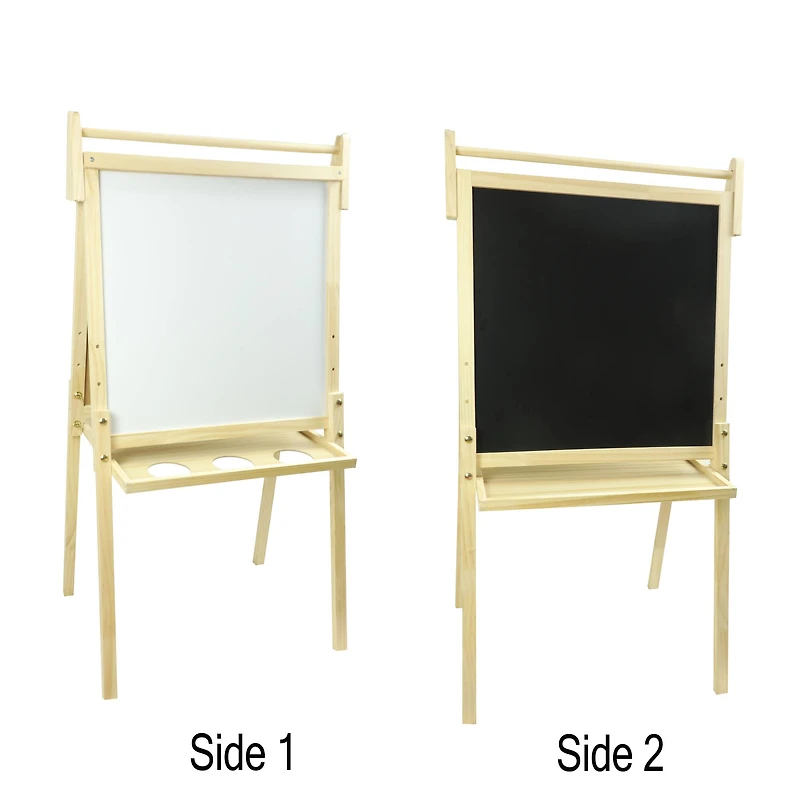 22" Chalkboard & White Erase Board Floor Easel