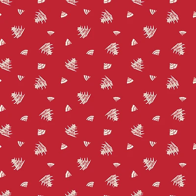 Springs Creative World Piece Red Pagoda Cotton Fabric