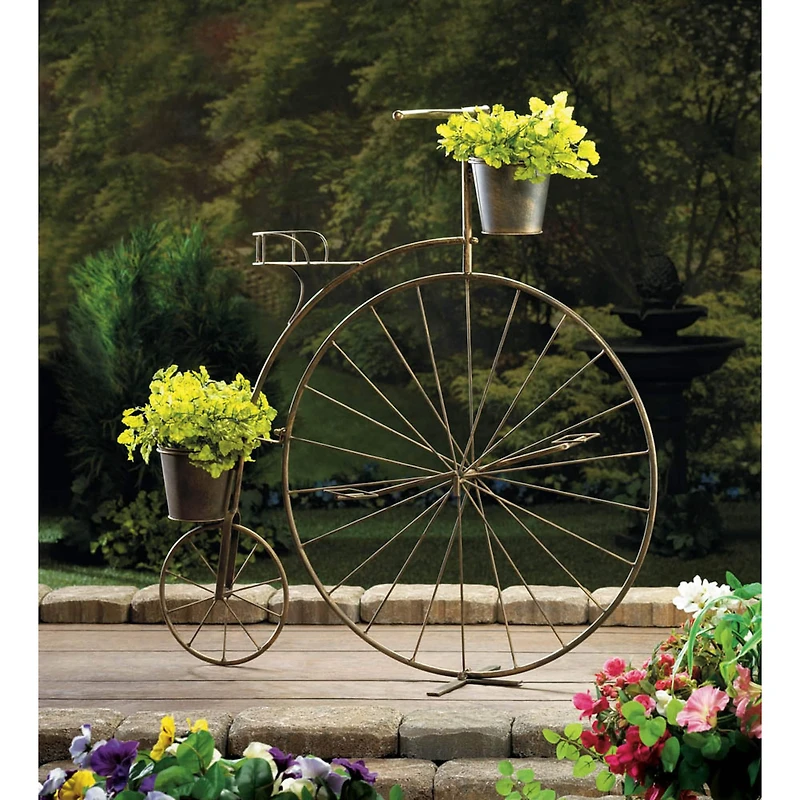 2.7ft. Old-Fashioned Bicycle Plant Stand