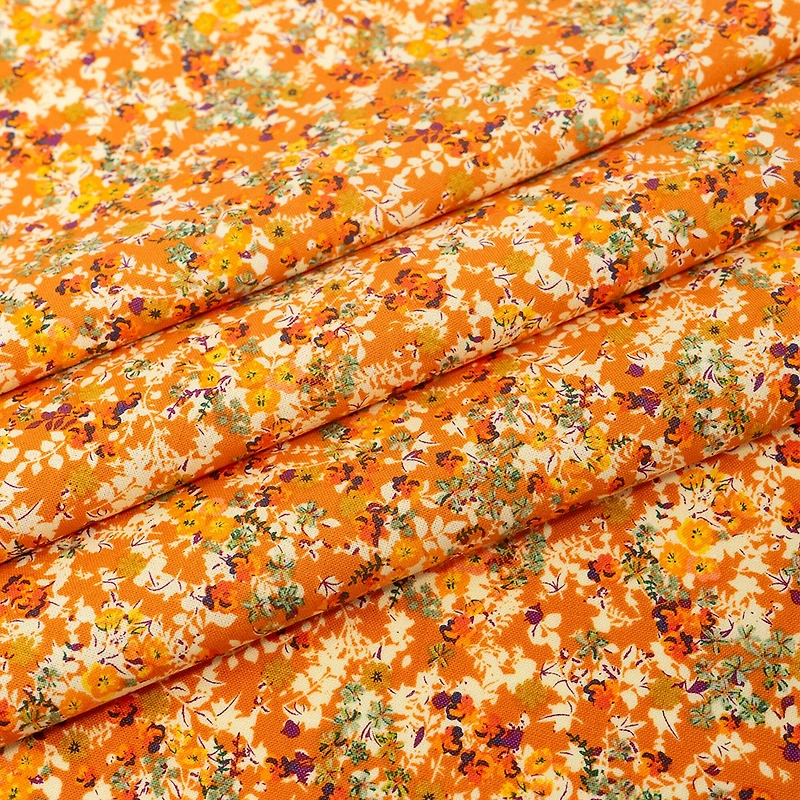 SINGER Orange Butterfly Cotton Fabric Bundle