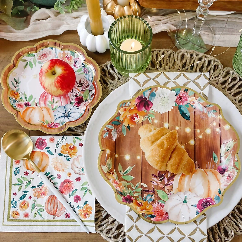 Kate Aspen 62 pcs Fall/Thanksgiving Tableware Set (16 Guests)