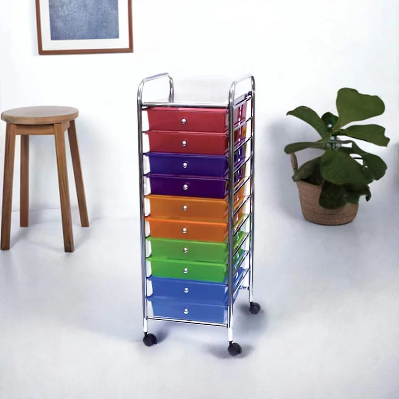 Storage Studios Home Center 10 Drawer Rolling Cart