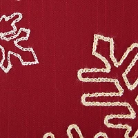 DII® Shimmering Snowflakes Leaves Embroidered Pillow Cover Set