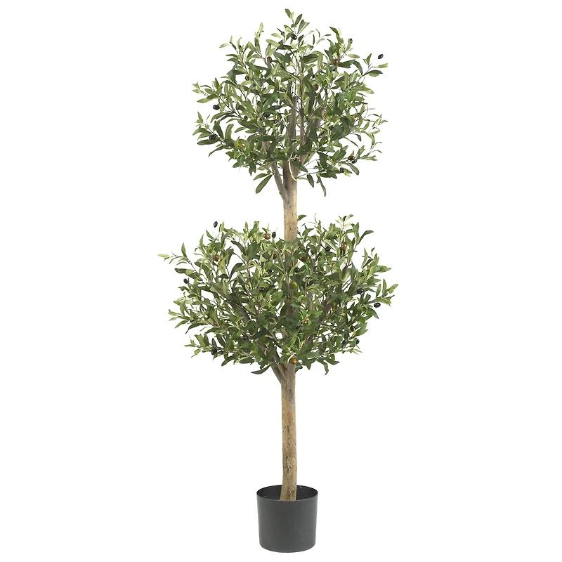 4.5ft. Potted Olive Double Topiary Tree