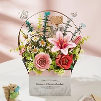 Rowood Wooden Flower Basket DIY 3D Puzzle Kit
