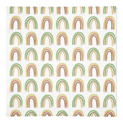 Straight Rainbow Pattern 10" x 10" Cotton Twill Napkin
