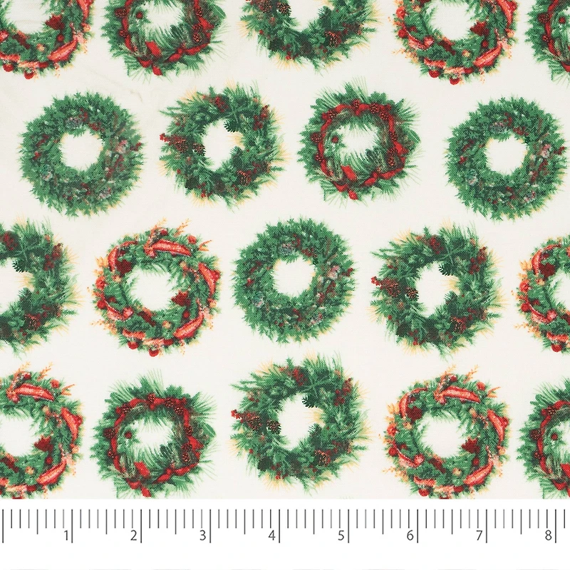SINGER Christmas Poinsettia Cotton Fabric Fat Quarter Bundle