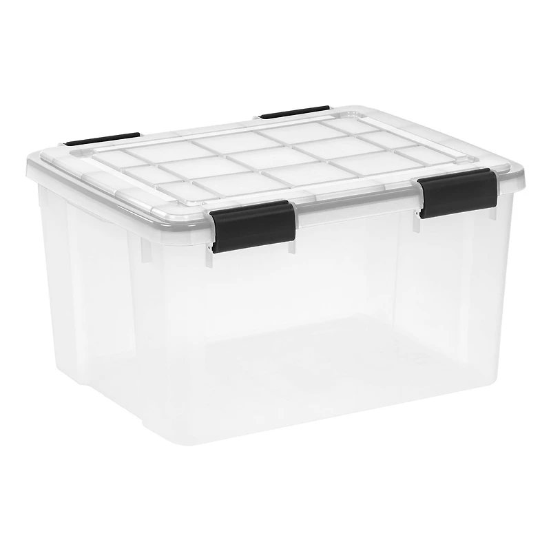 Iris® 44qt. Clear Plastic Storage Bins, 4ct.