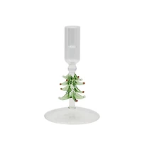 Glass Christmas Tree Narrow Taper Holder by Ashland®