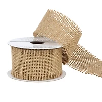 1.5'' x 3yd. Fringe Burlap Ribbon by Celebrate It®