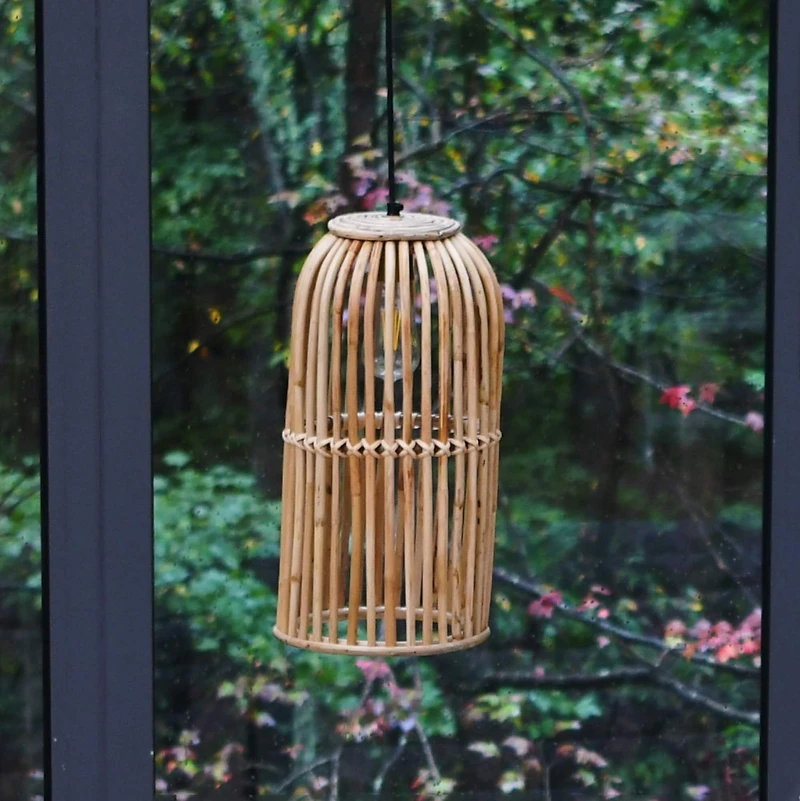 Hello Honey® Woven Bamboo Ceiling Light