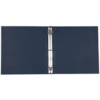 JAM Paper 1.5" Navy Blue Premium Linen Textured 3 Ring Binder