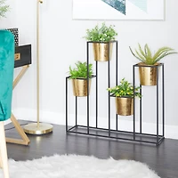 Gold Metal Glam Planter, 31" x 21" x 8"