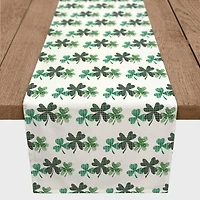 90" Shamrock Trio Poly Twill Table Runner